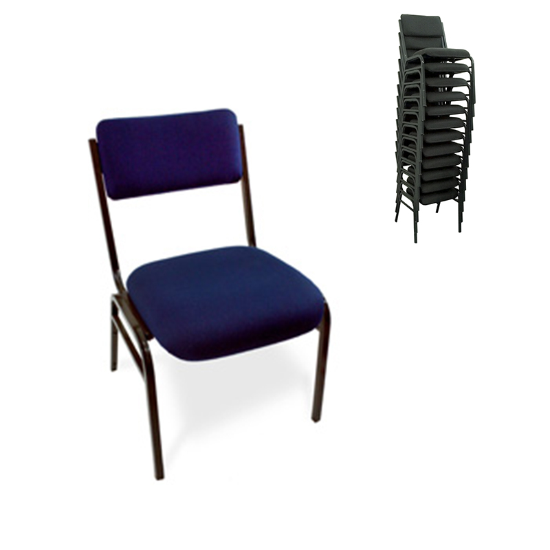 Cadeira Auditorio empilhavel azul